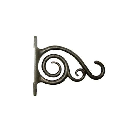 Dare2Decor 6 in. Aluminum Hanging Plant Bracket Brushed Bronze DA3857353